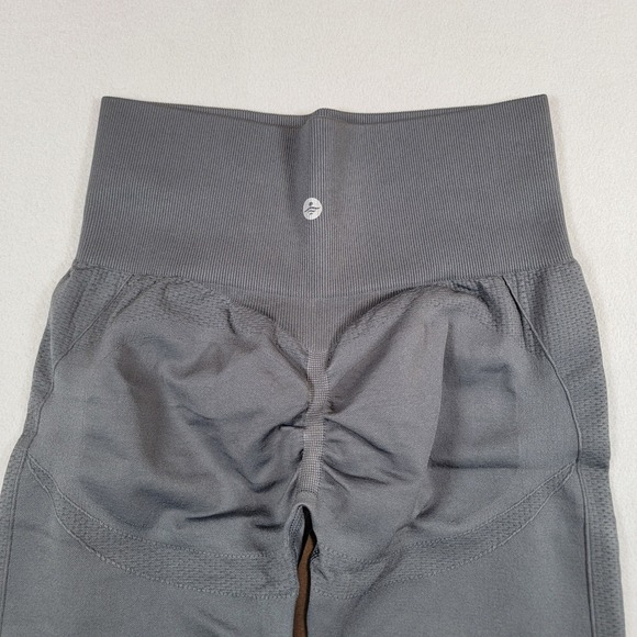 Halara Seamless Gray High Waisted Tummy Control Butt Lifting Yoga Leggings M 7/8 - Picture 2 of 8